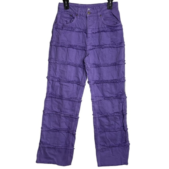 The Ragged Priest Jeans Purple Crook Distressed Denim Size 28 Dolls Kill - Picture 3 of 8